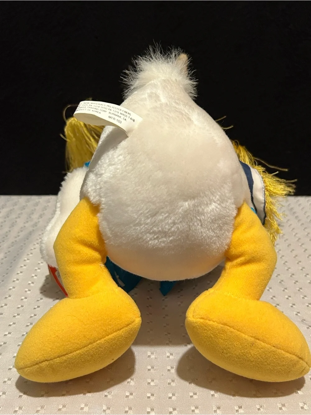 Vintage Disneyland Three Caballeros Donald Duck Plush 16 Mexico Disney